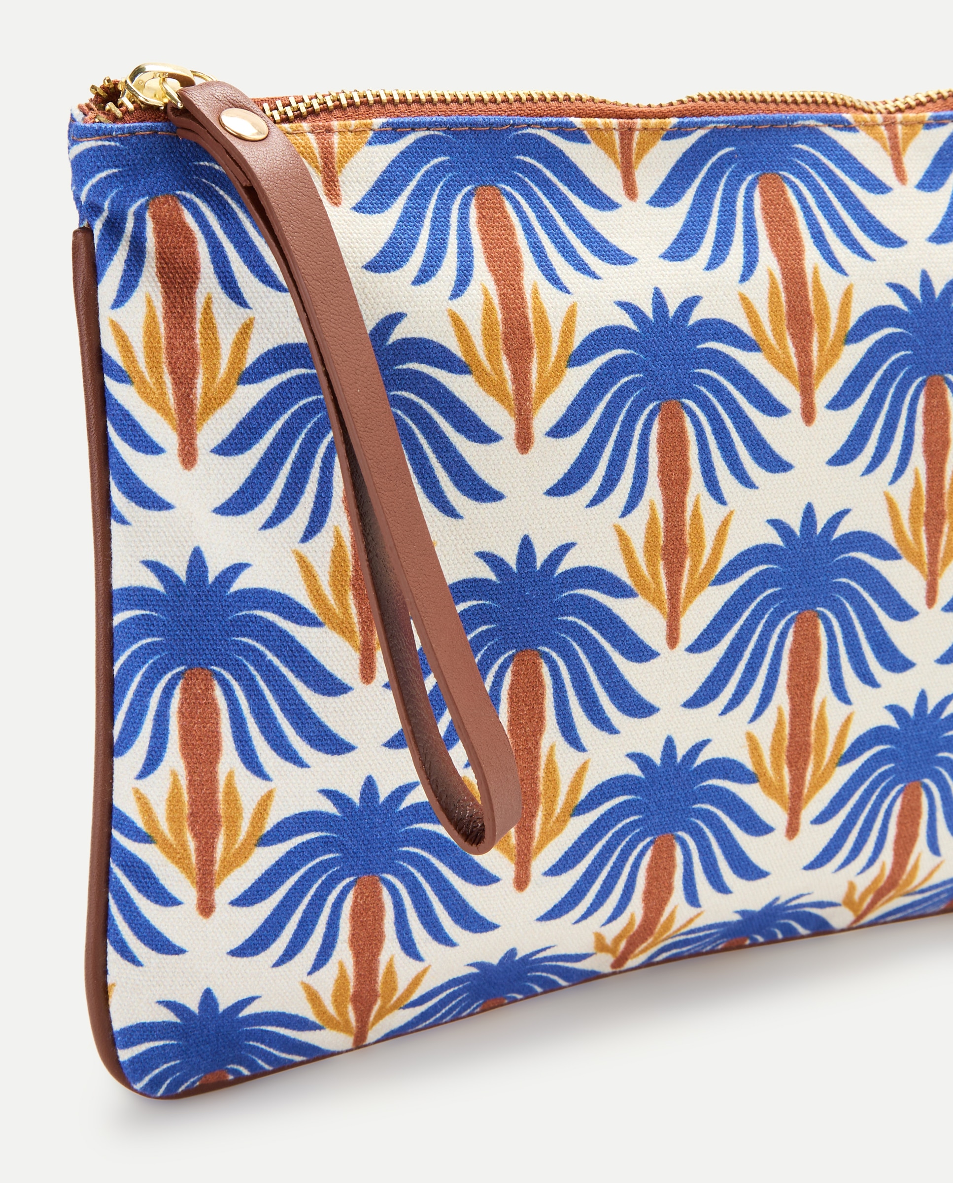 Nécessaire com Estampado Tropical 440 Azulão-4
