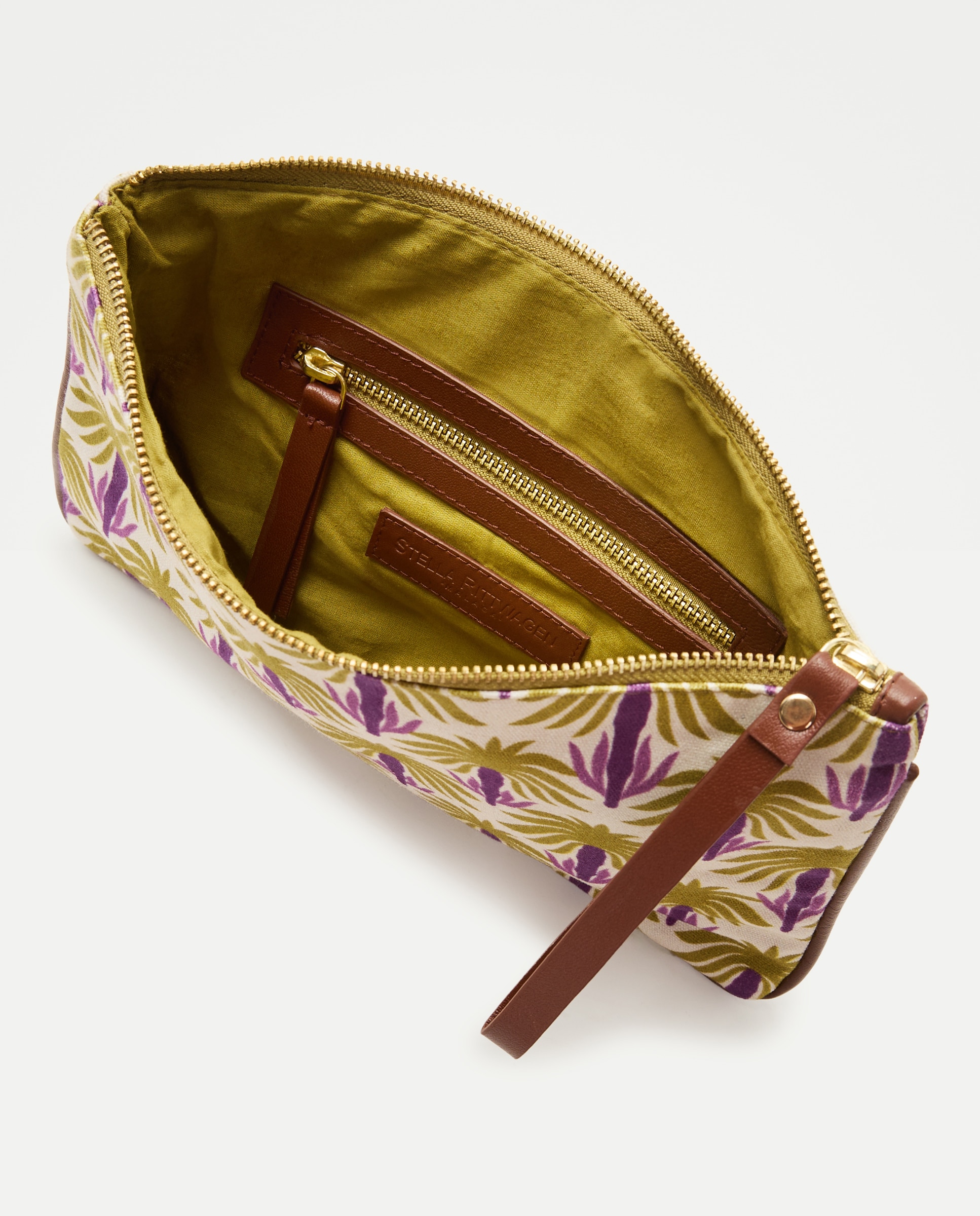 Nécessaire com Estampado Tropical Roxo-3