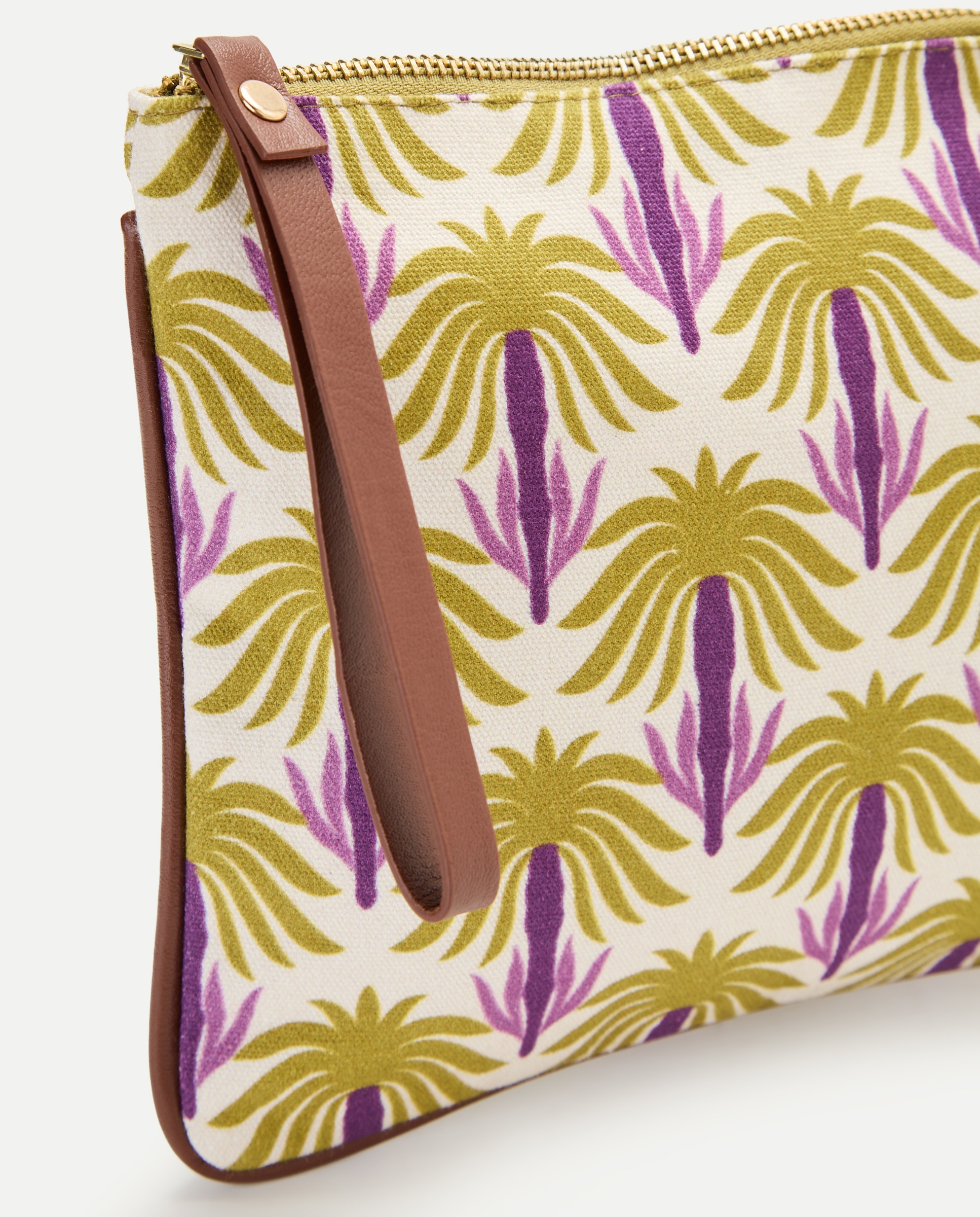 Nécessaire com Estampado Tropical Roxo-4