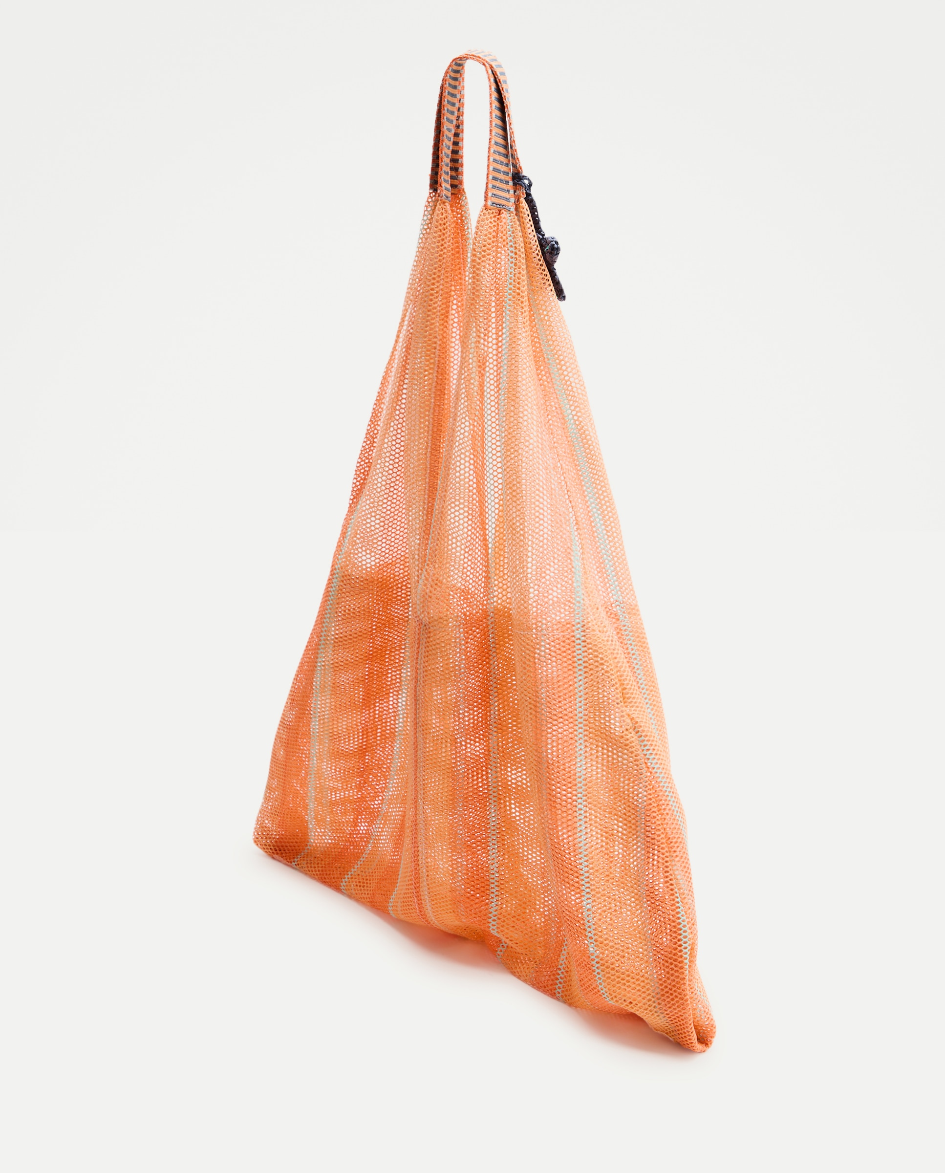 Mala com Estampado às Riscas 660 Laranja-2