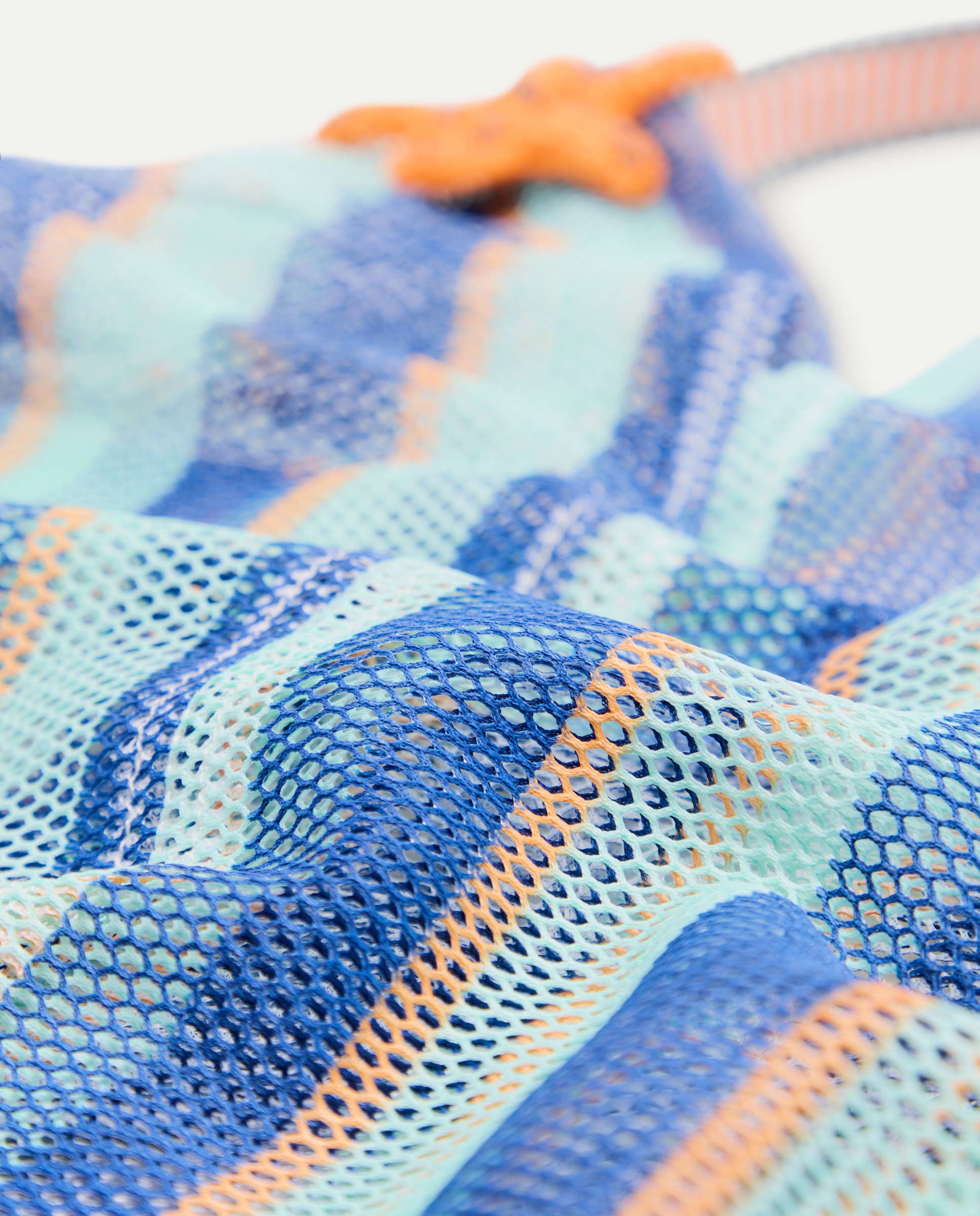 Mala com Estampado às Riscas 400 Azul-4