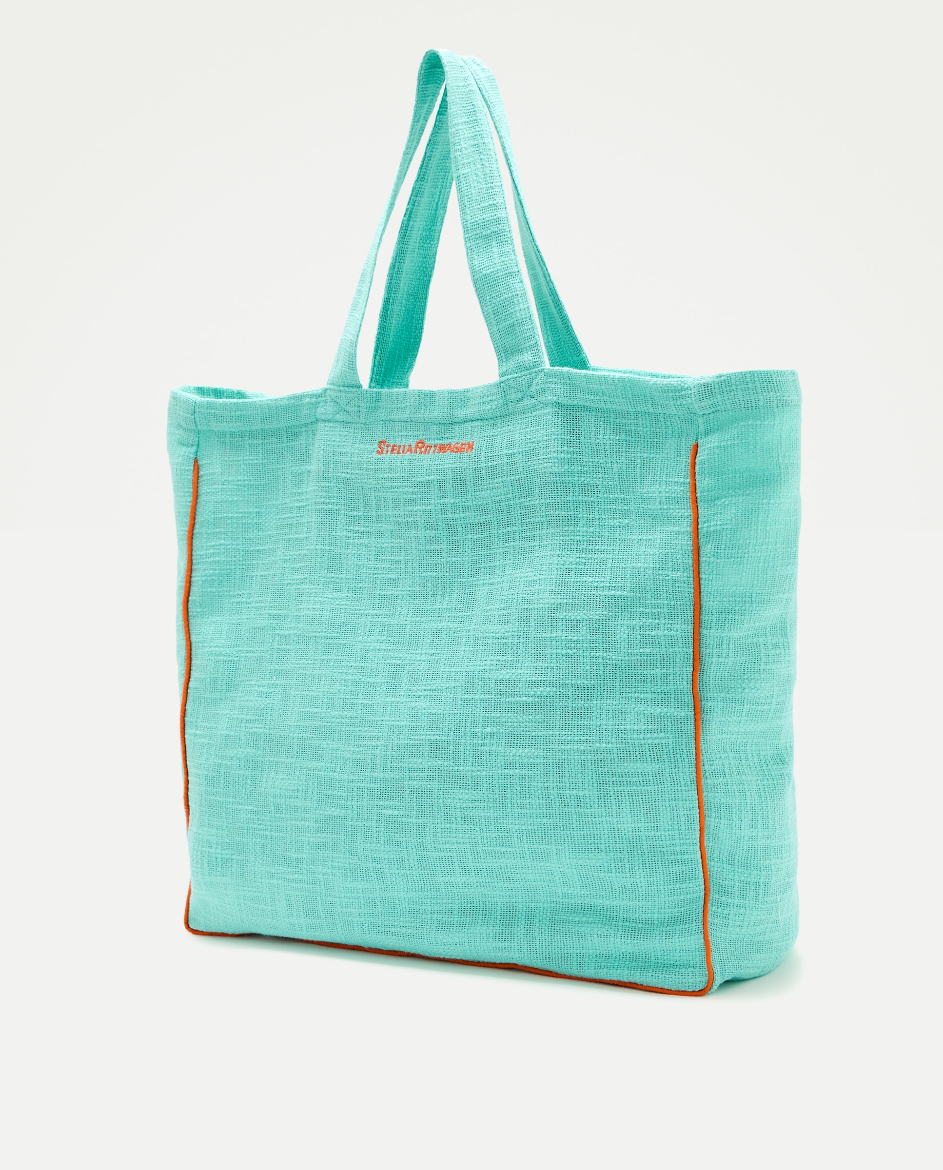 Mala Shopper de Praia com Estampado 400 Azul-2