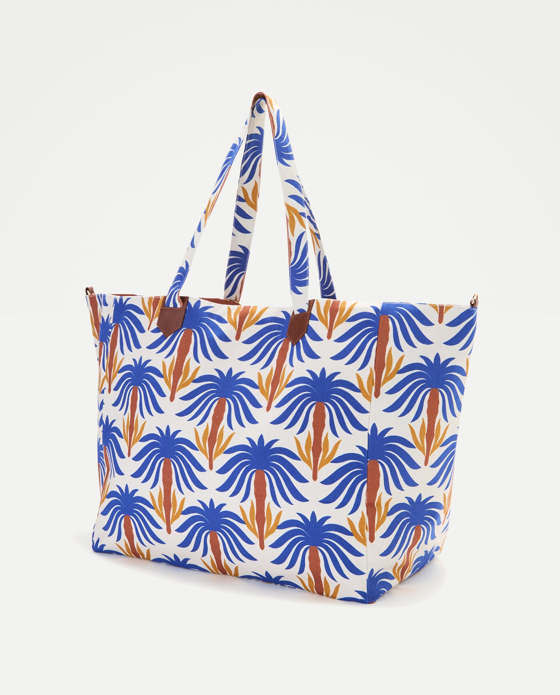 Mala com Estampado Tropical 440 Azulão-2