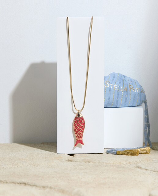 Imagen 0 de Collar con adorno en forma de pez grande