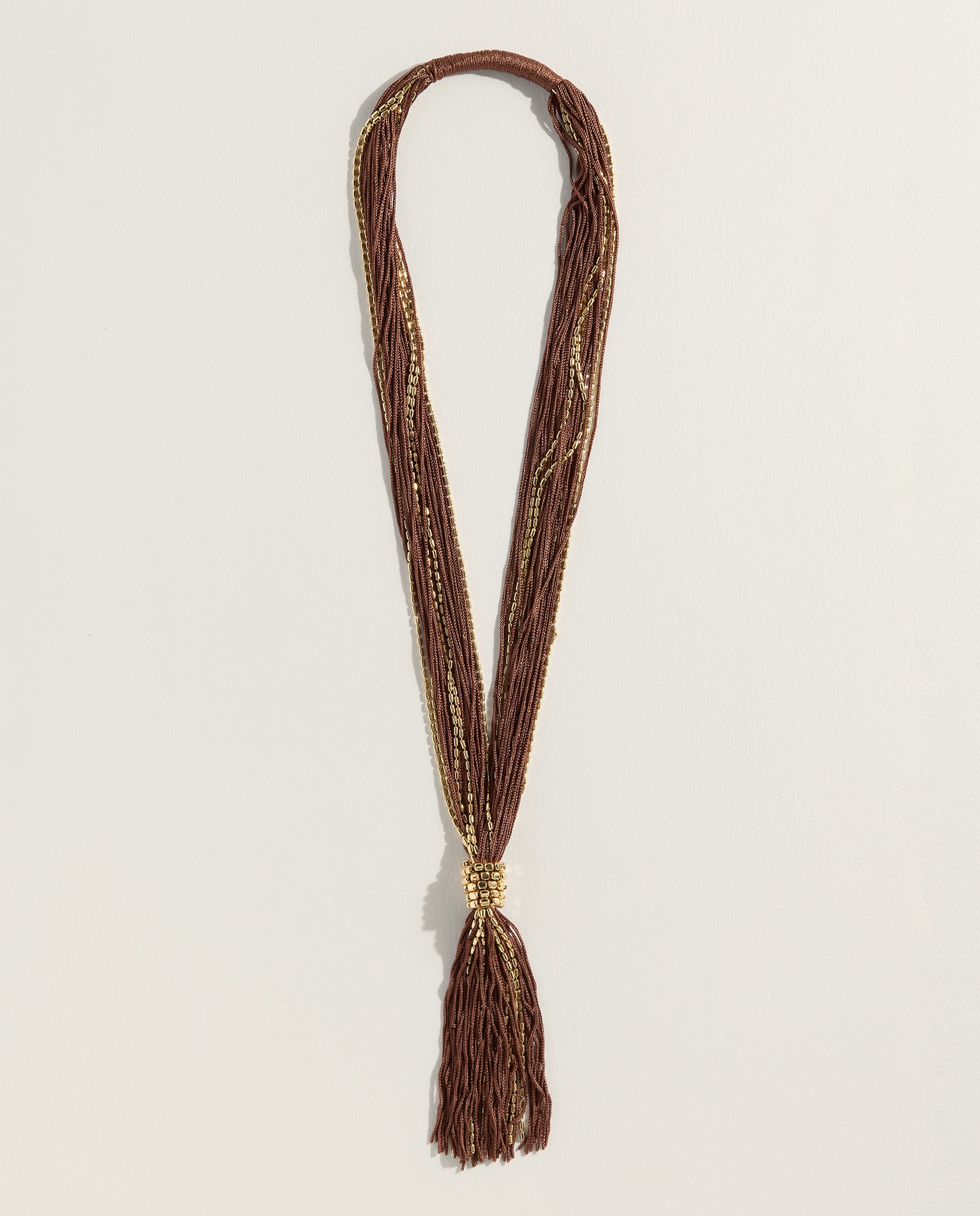 Colar com Cordas Bordeaux-2