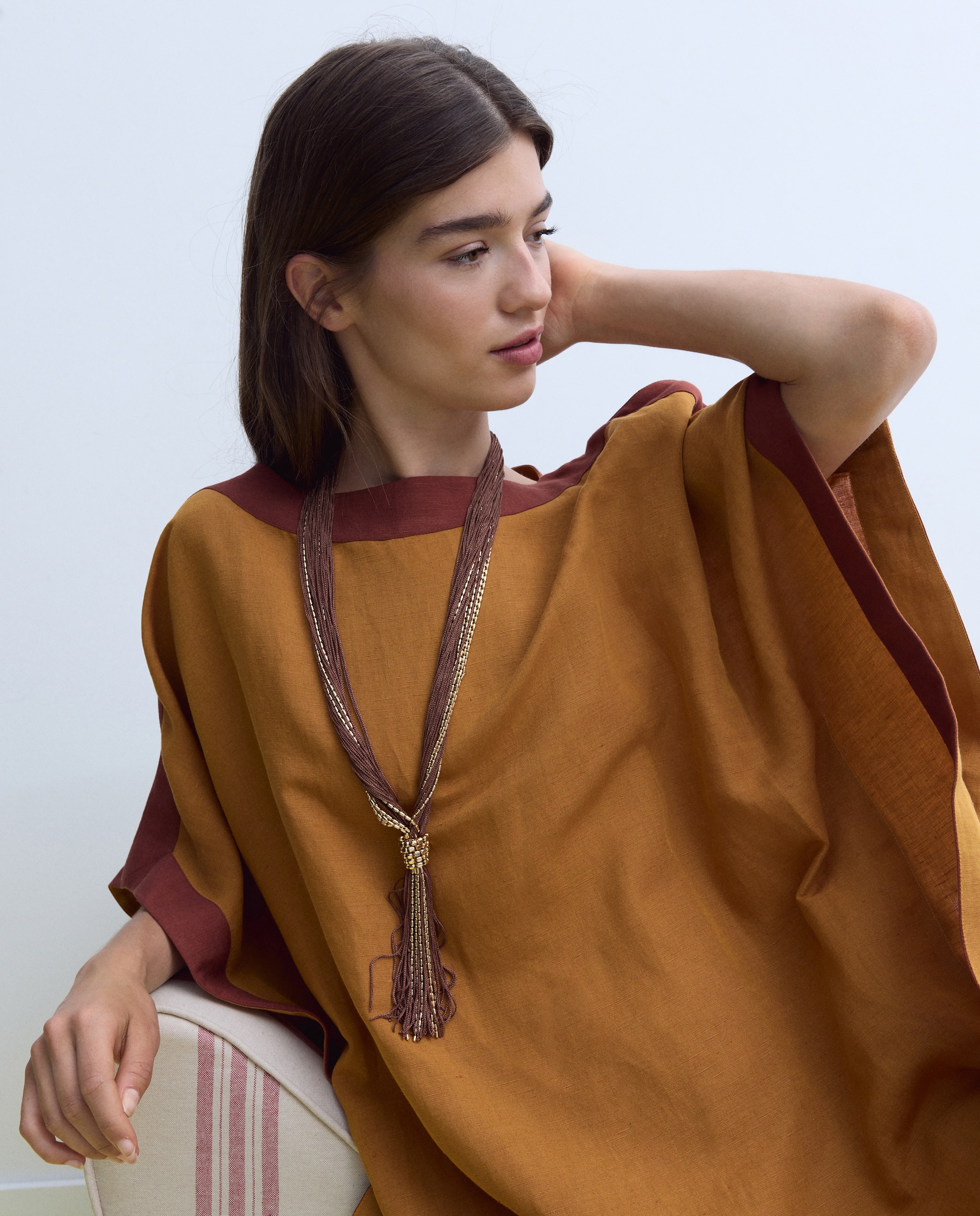 Colar com Cordas Bordeaux-3