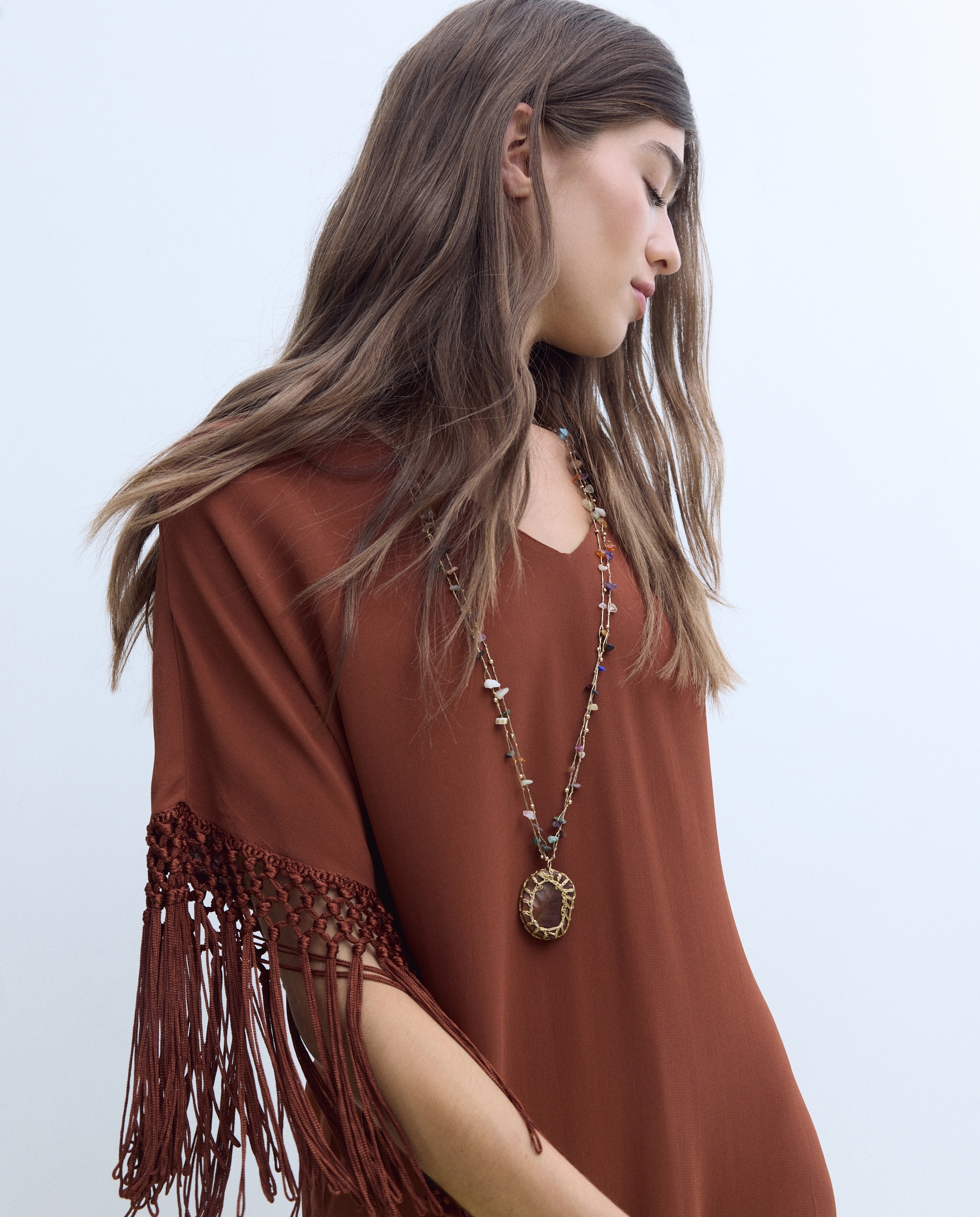 Collar detalle piedra - Stella Rittwagen - 600 Rojo 600 Rojo-3
