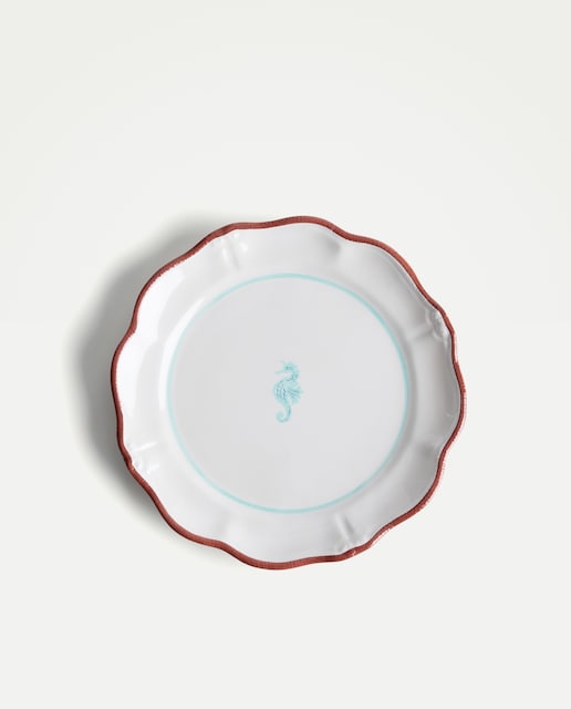 Imagen 0 de Plato de postre seahorse Blanco roto