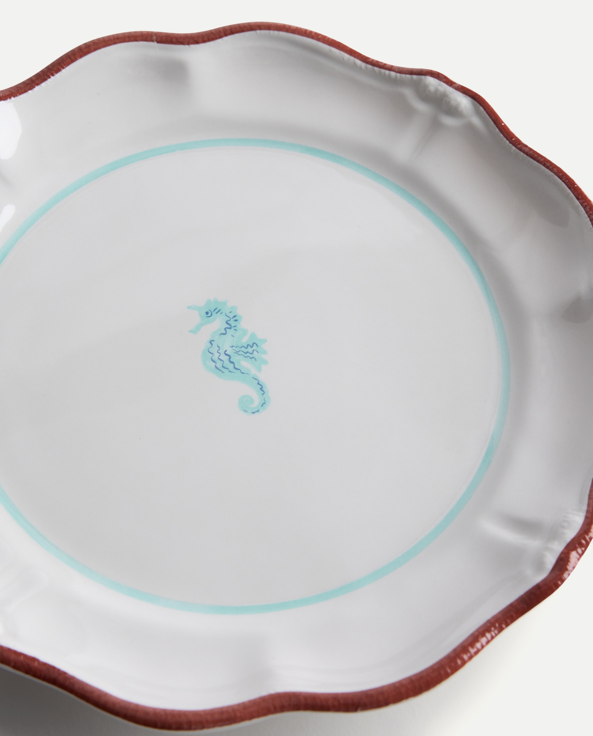 Plato de postre seahorse Blanco roto Blanco roto-4