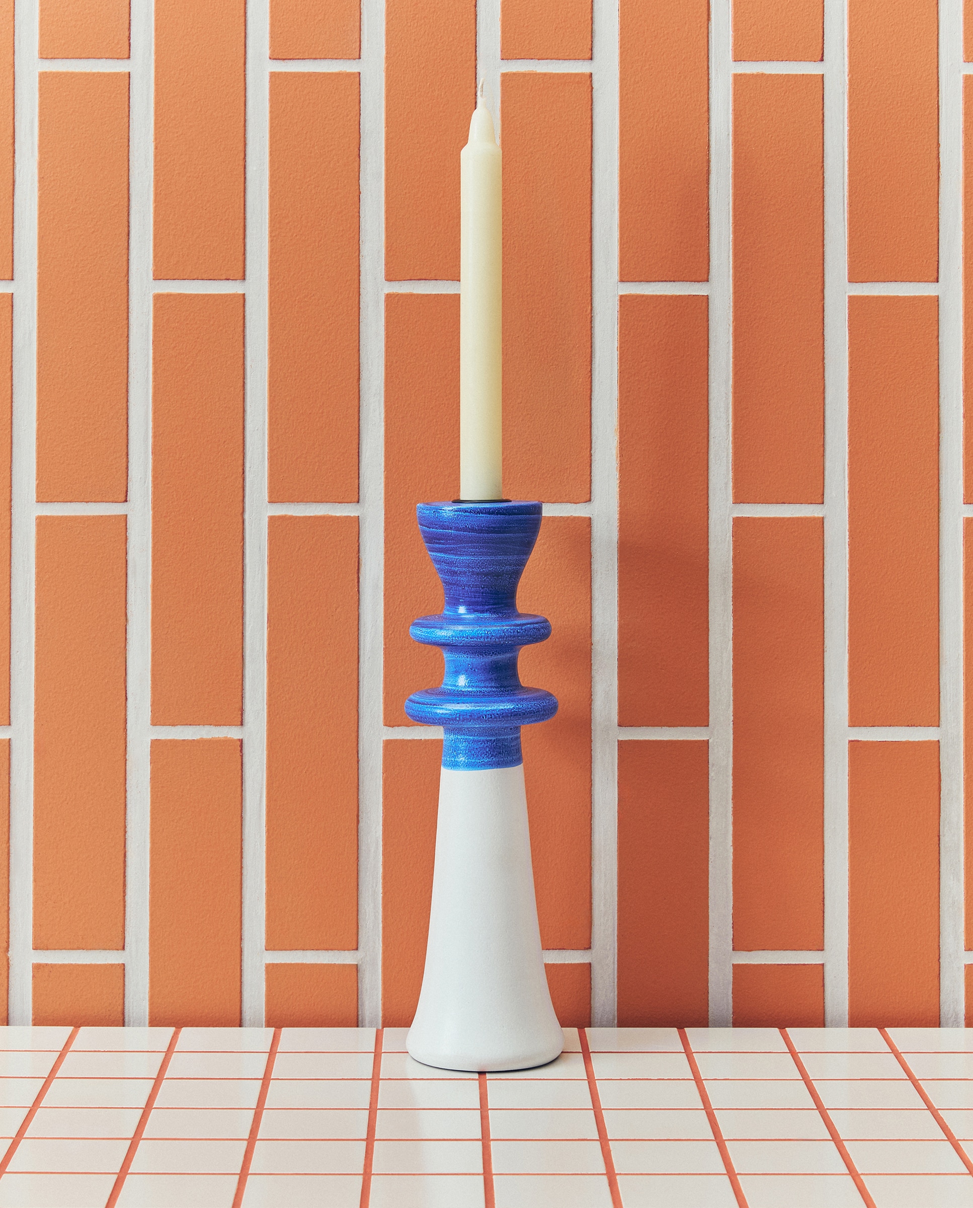 Imagen 0 de Candelabro de madera Stella Rittwage Azul
