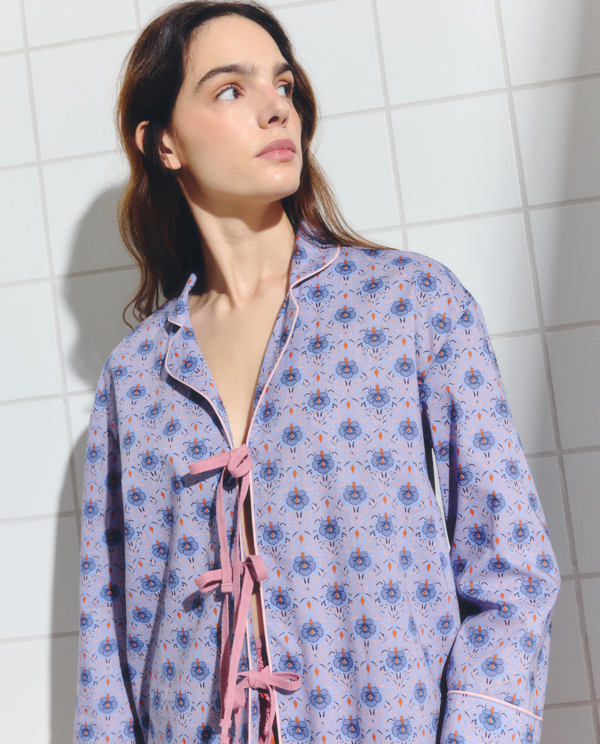 Pijama comprido de mulher 283 Lavanda-3
