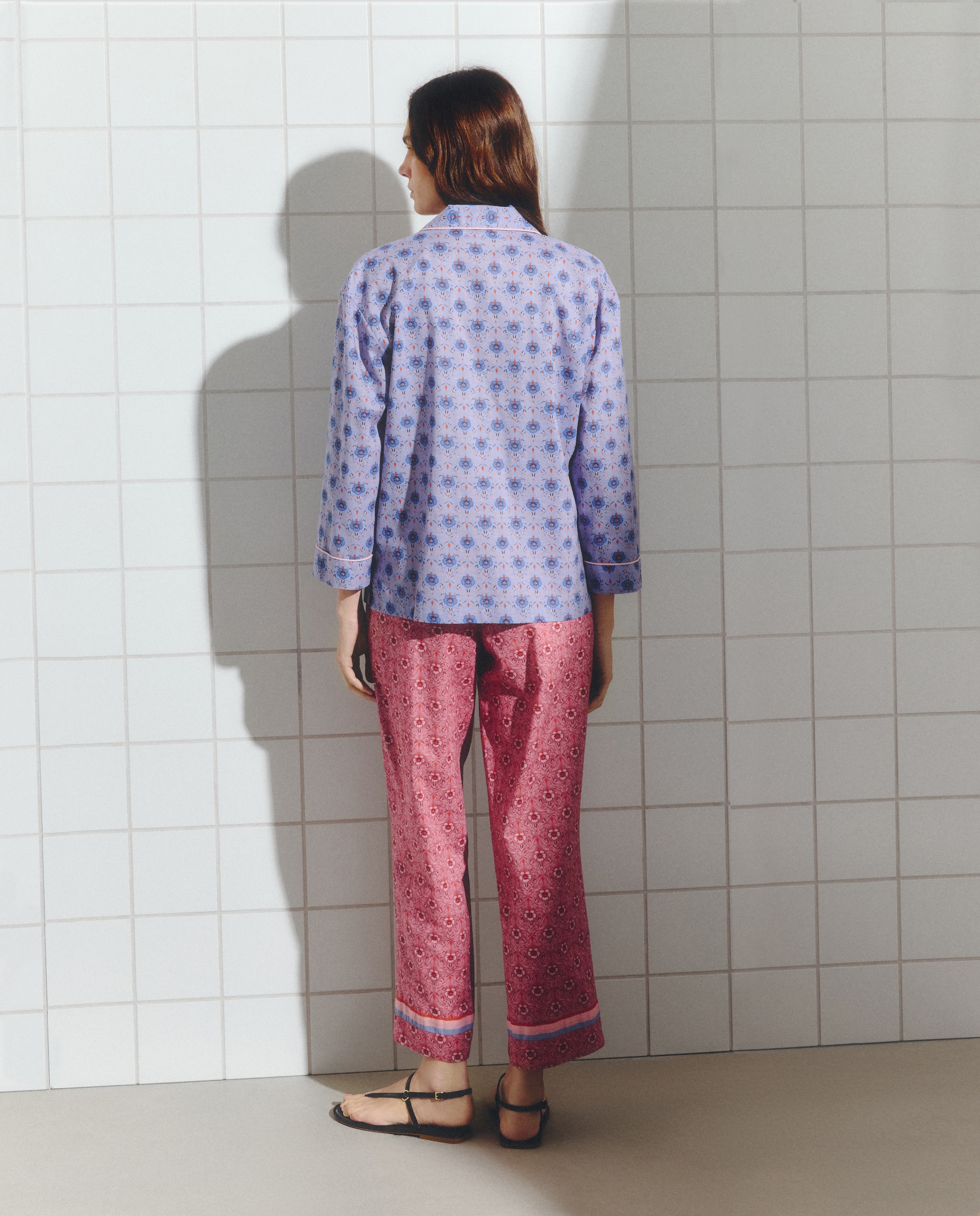 Pijama comprido de mulher 283 Lavanda-4