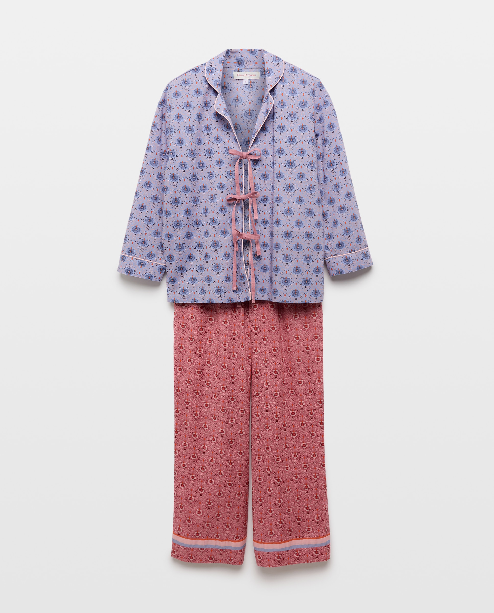 Pijama comprido de mulher 283 Lavanda-5