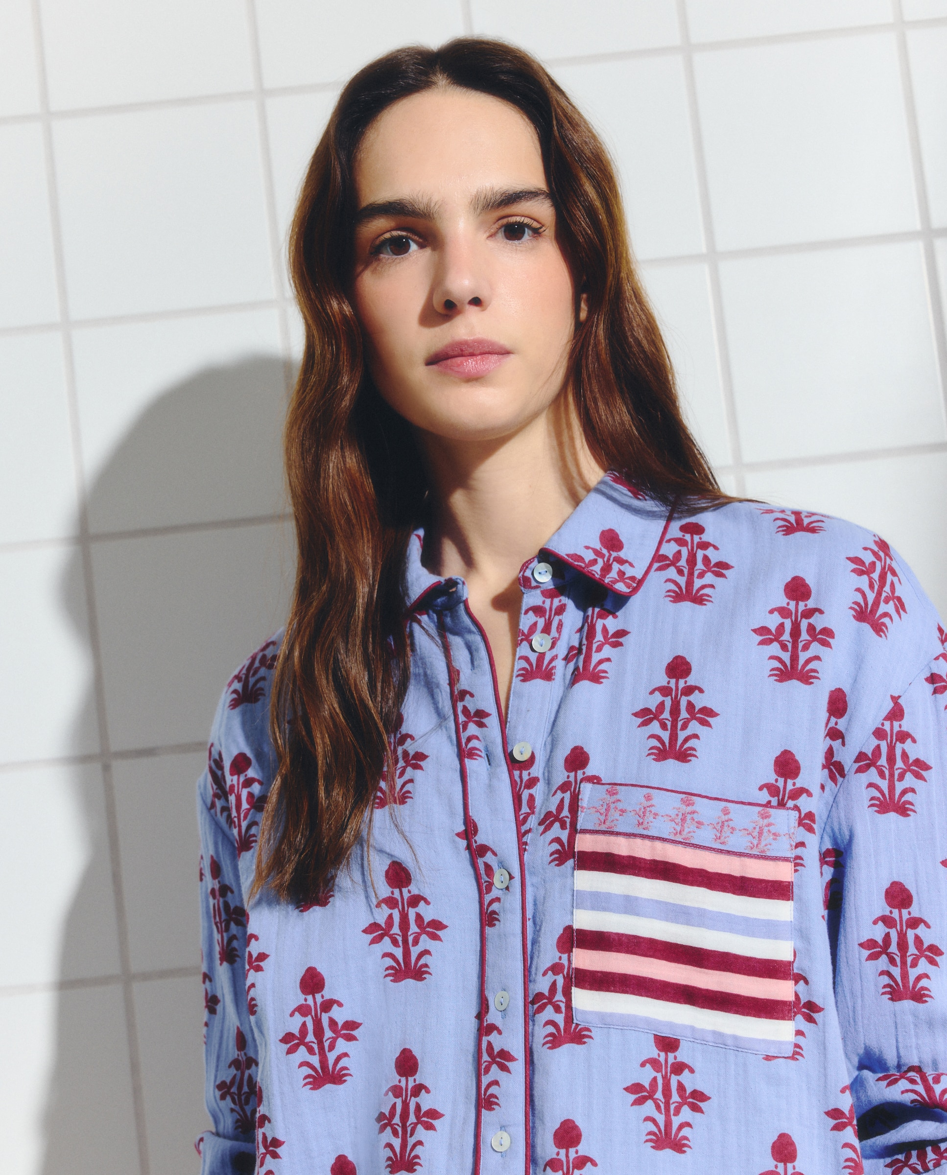 Pijama comprido de mulher 283 Lavanda-2