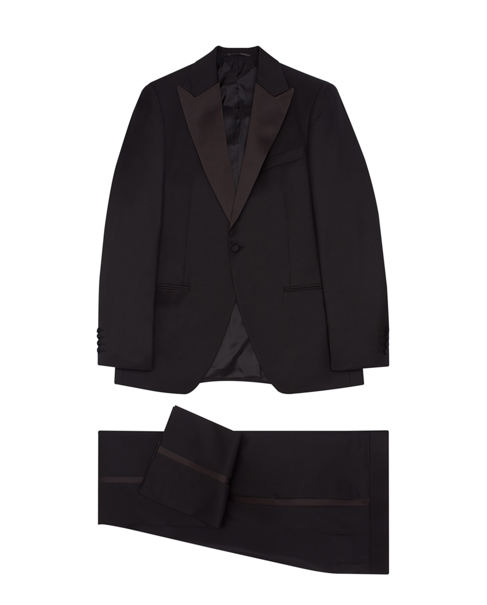 Imagem 0 de Fato de Smoking Regular Liso de Lã