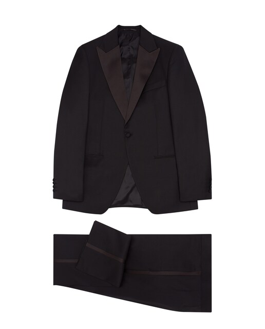 Imagem 0 de Fato de Smoking Regular Liso de Lã