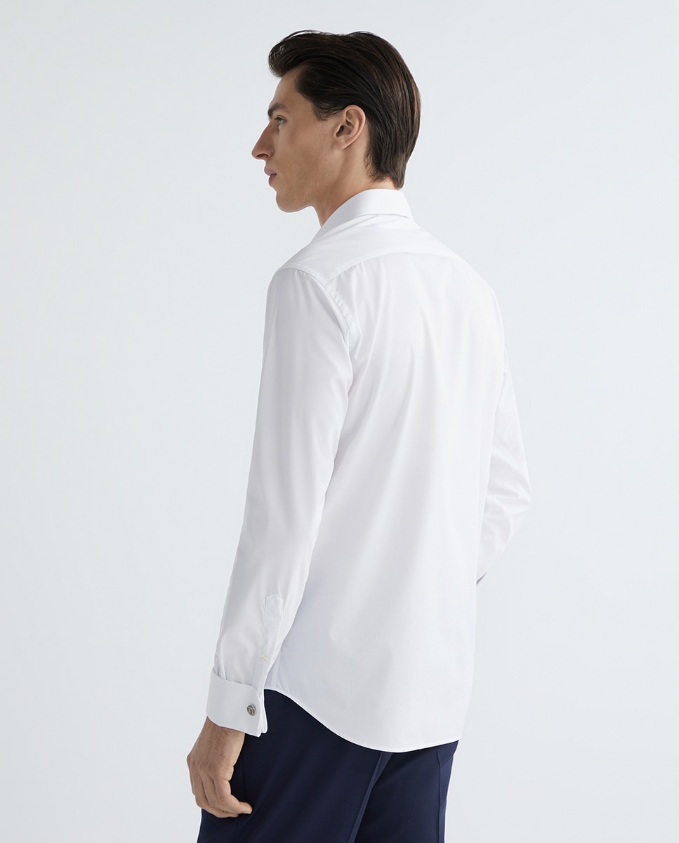 Camisa Tervilor Sir de Punho Duplo Branco-2