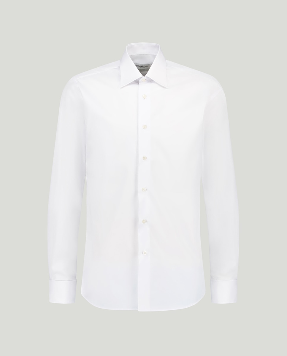 Camisa Tervilor Sir de Punho Duplo Branco-3