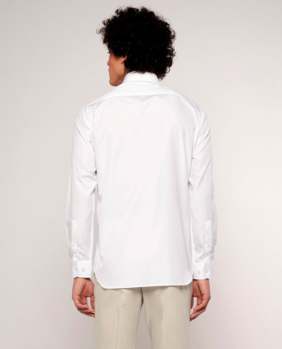 Camisa Formal com Manga Comprida Branco-2
