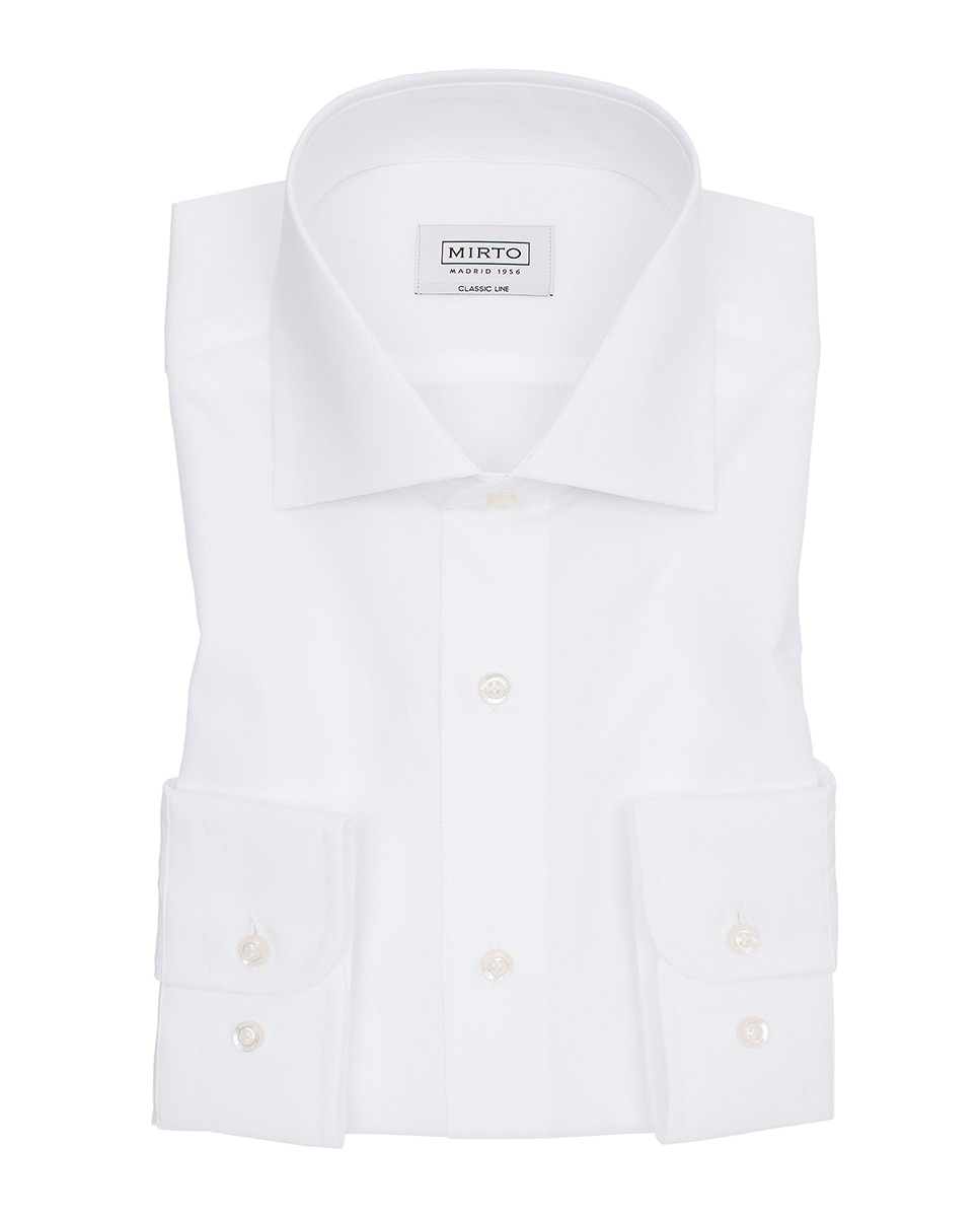 Camisa Formal com Manga Comprida Branco-3