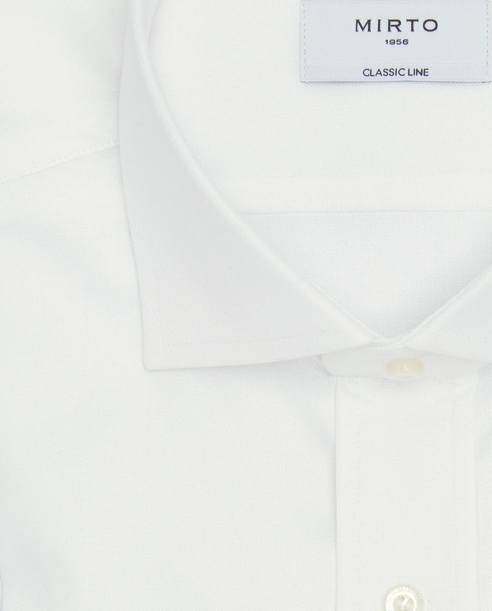 Camisa vestir de hombre puño mixto de algodón - Mirto - Blanco Blanco-4