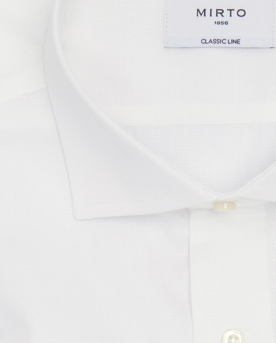 Camisa Clássica com Punho Duplo de Algodão Branco-4