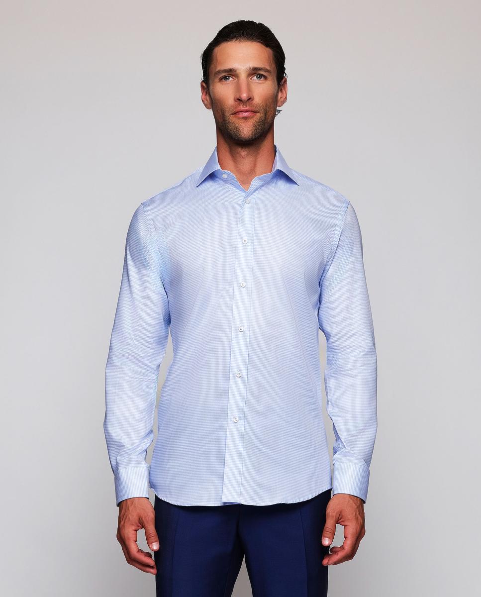 Imagem 0 de Camisa Clássica com Punho Misto de Algodão