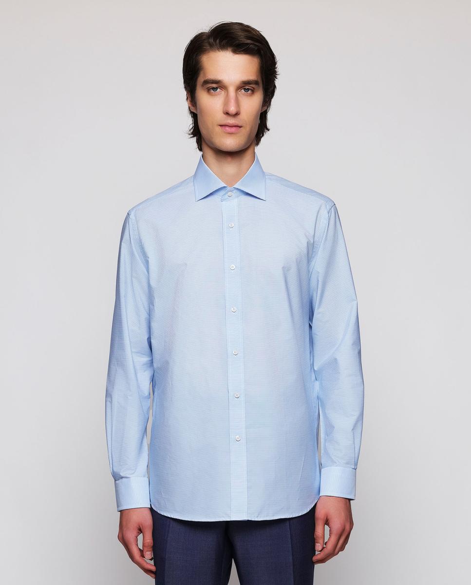 Mirto - Camisa vertir de hombre raya horizontal manga larga.