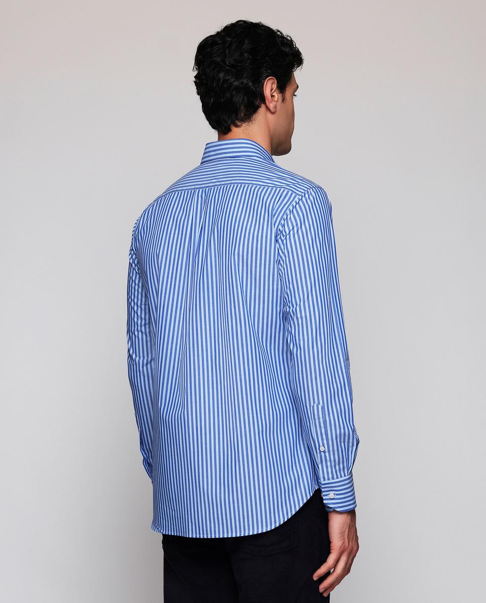 Imagen 2 de Camisa casual de hombre manga larga rayas - Mirto - Azul Azul