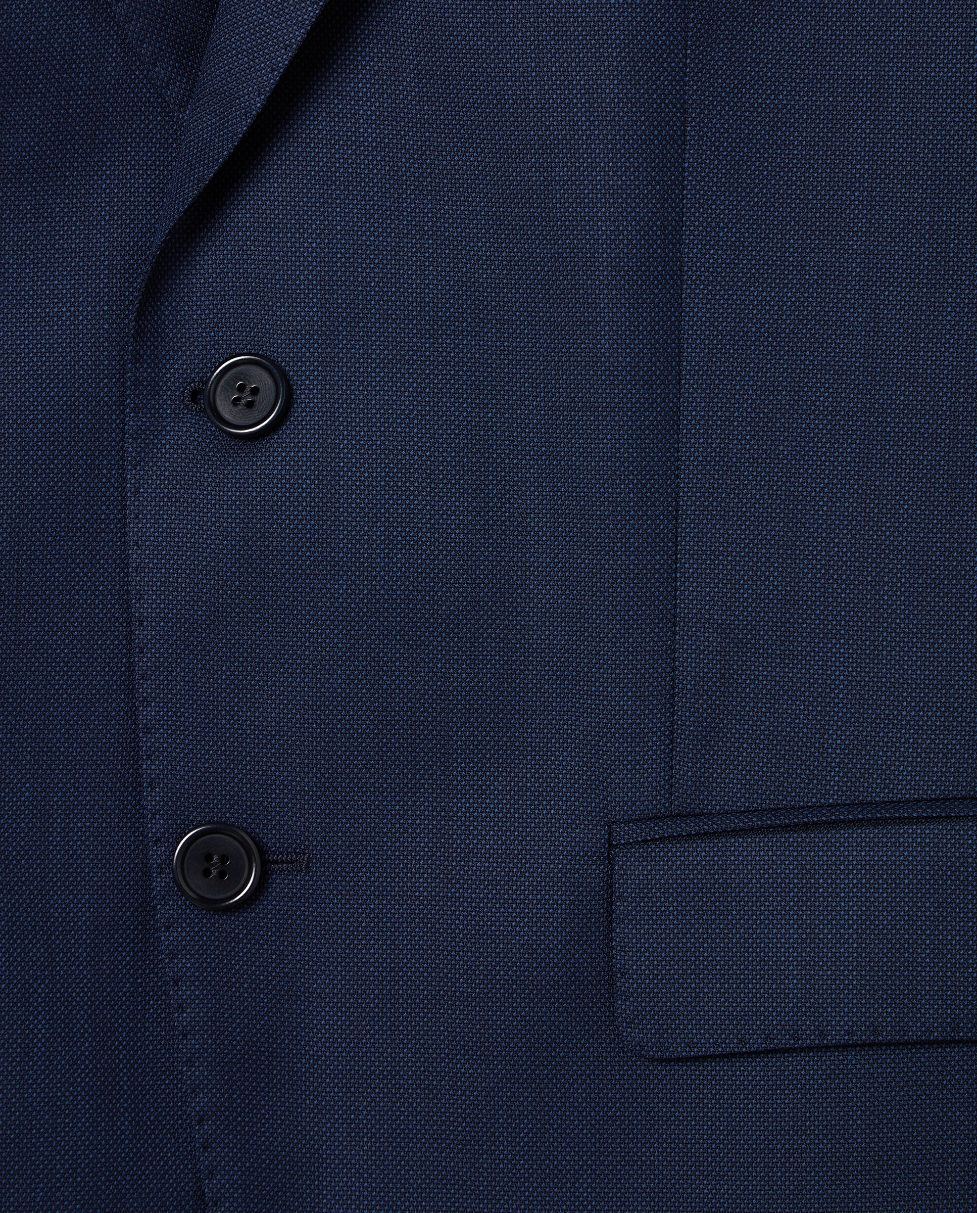 Fato Regular Fit com Olho-de-Perdiz Azul-marinho-6