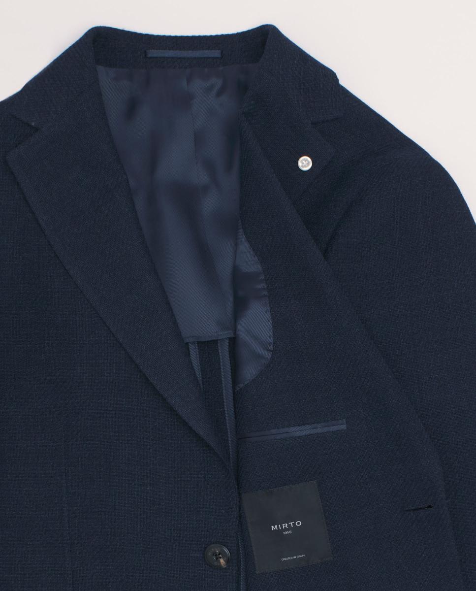Casaco Regular Fit com Malha Azul-marinho-4