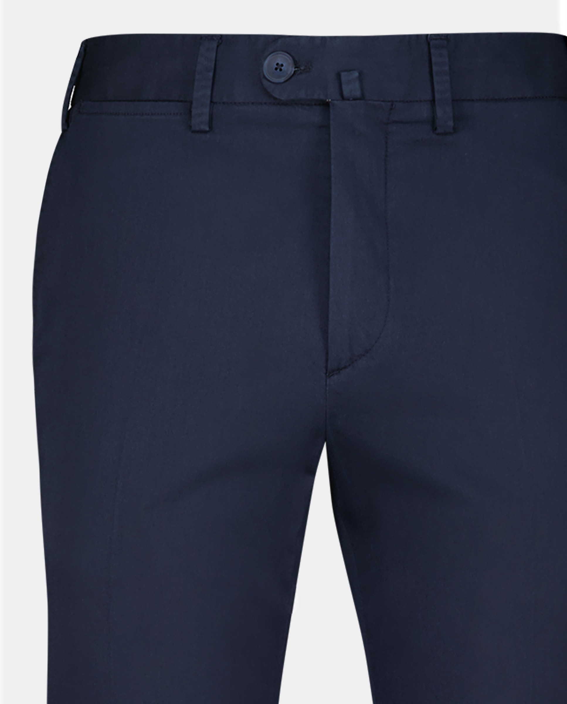 Calças Chino Regular Fit Lisas de Algodão Stretch - Azul-Marinho Azul-claro-5