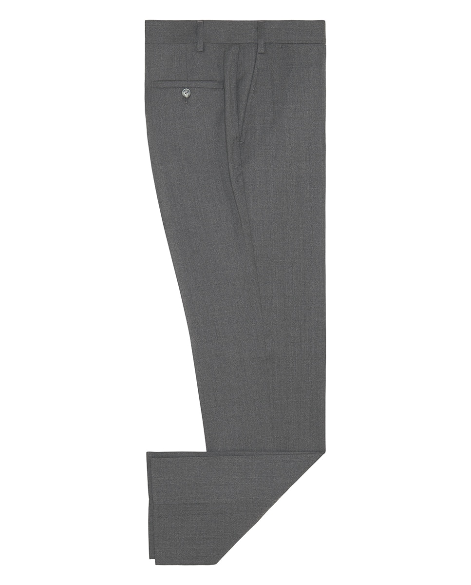 Pantalón hombre regular franela strech liso - Mirto - Gris claro Gris claro-4