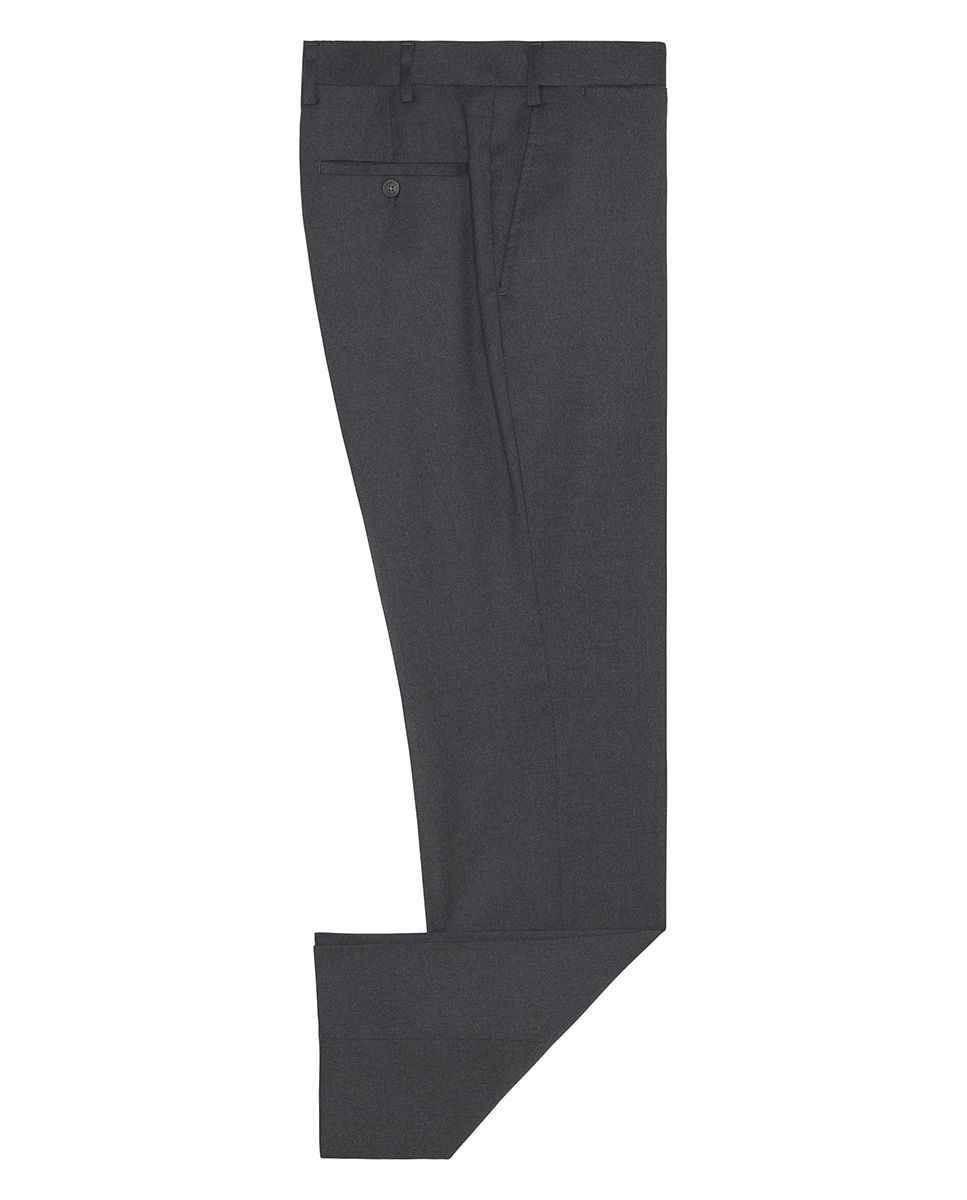 Pantalón hombre regular franela strech liso - Mirto - Gris oscuro Gris oscuro-4