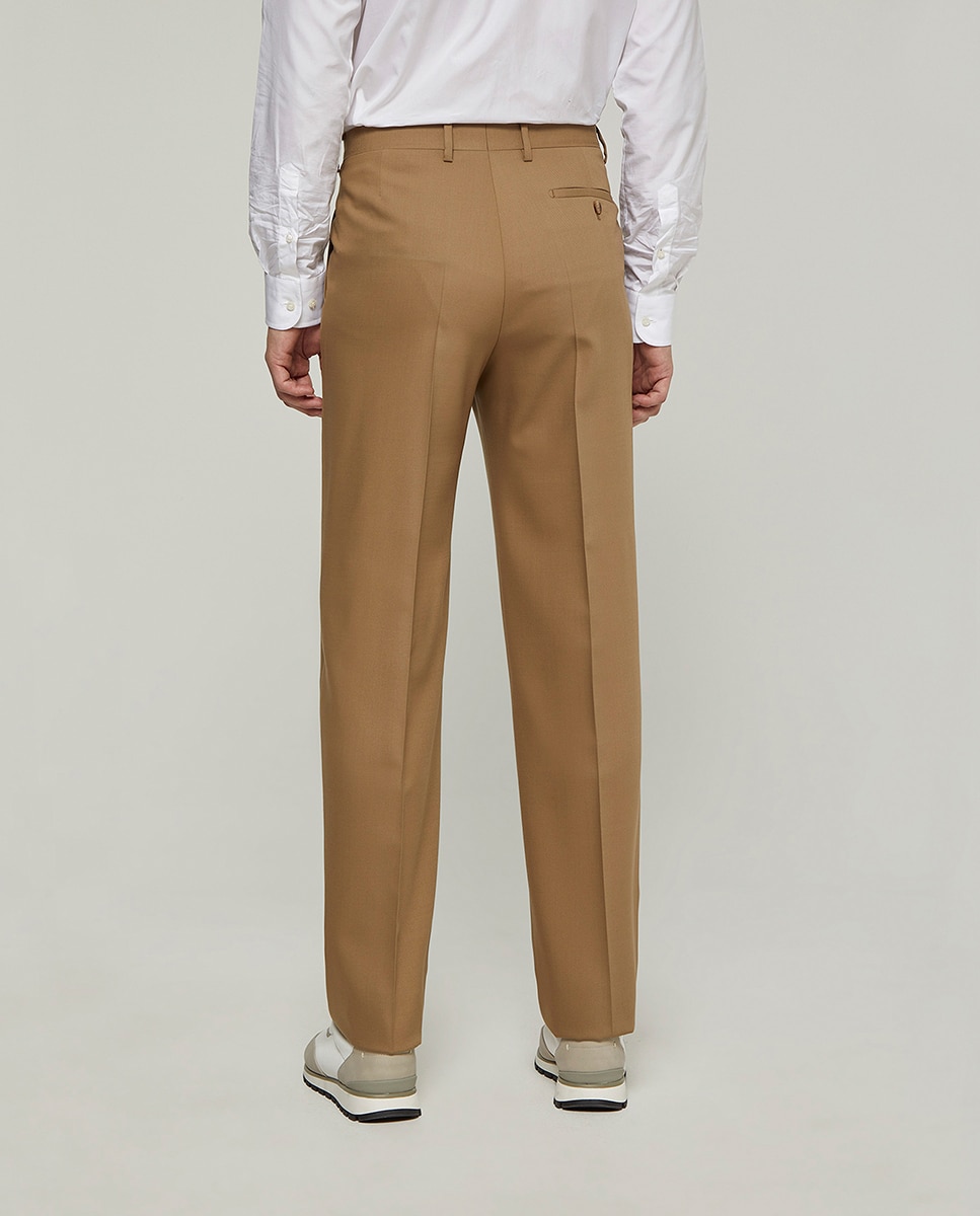 Pantalón hombre regular sarga liso - Mirto - Beige Beige-3