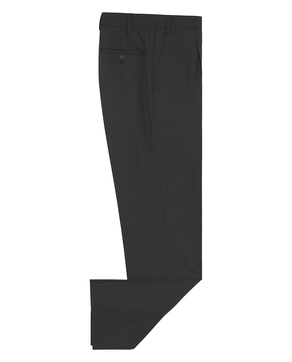 Pantalón hombre regular sarga liso - Mirto - Gris oscuro Gris oscuro-4