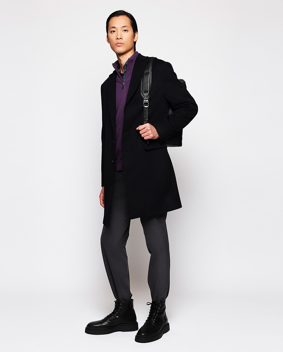 Imagen 0 de Pantalón hombre regular chino algodón strech liso Azul marino