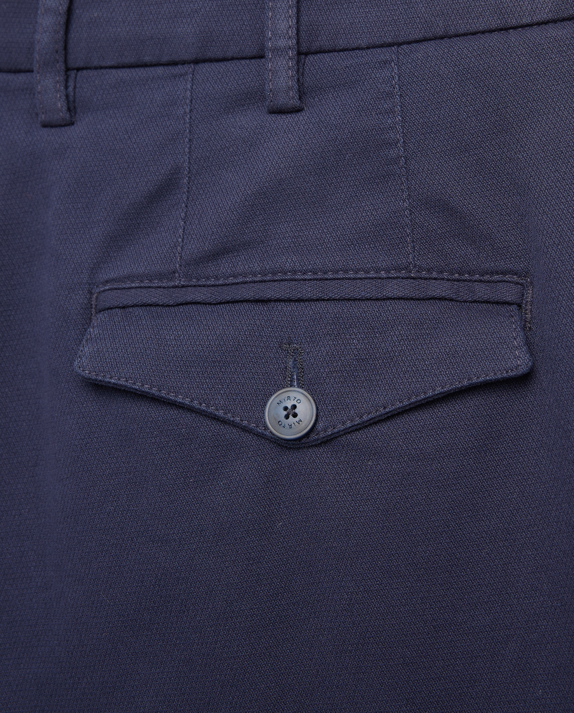 Calças Chino Custom Fit com Estrutura Azul-marinho-5