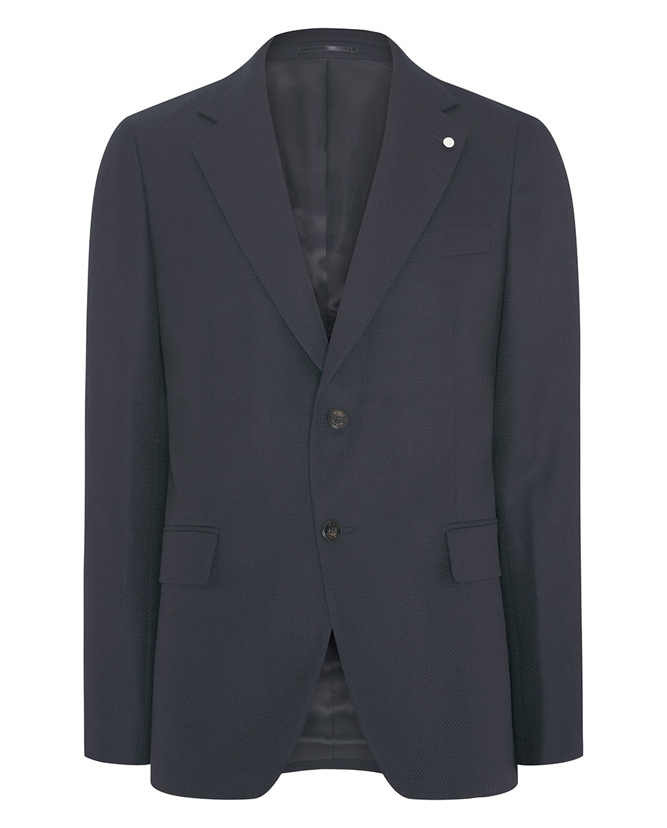 Casaco Custom Fit com Estrutura Azul-marinho-3