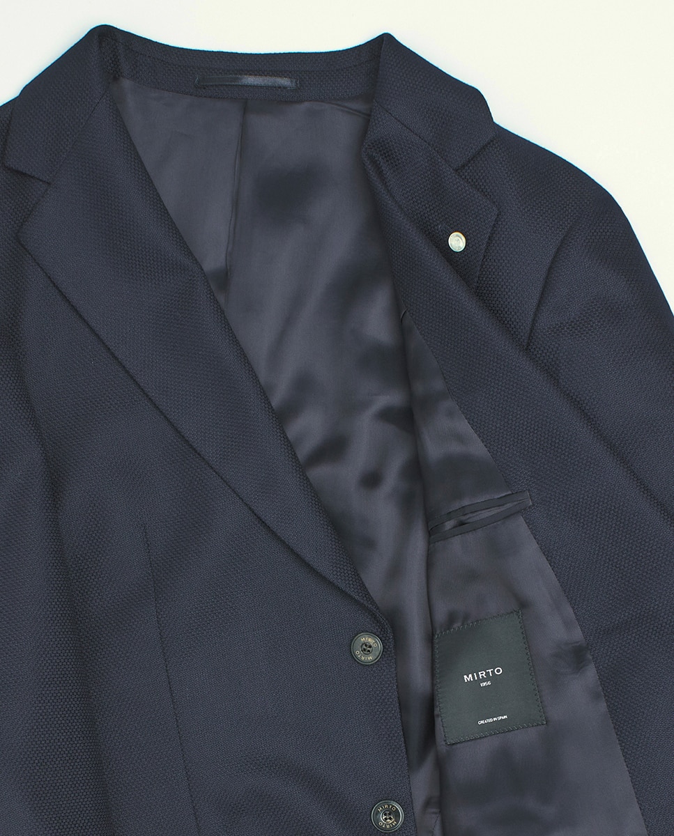 Casaco Custom Fit com Estrutura Azul-marinho-5