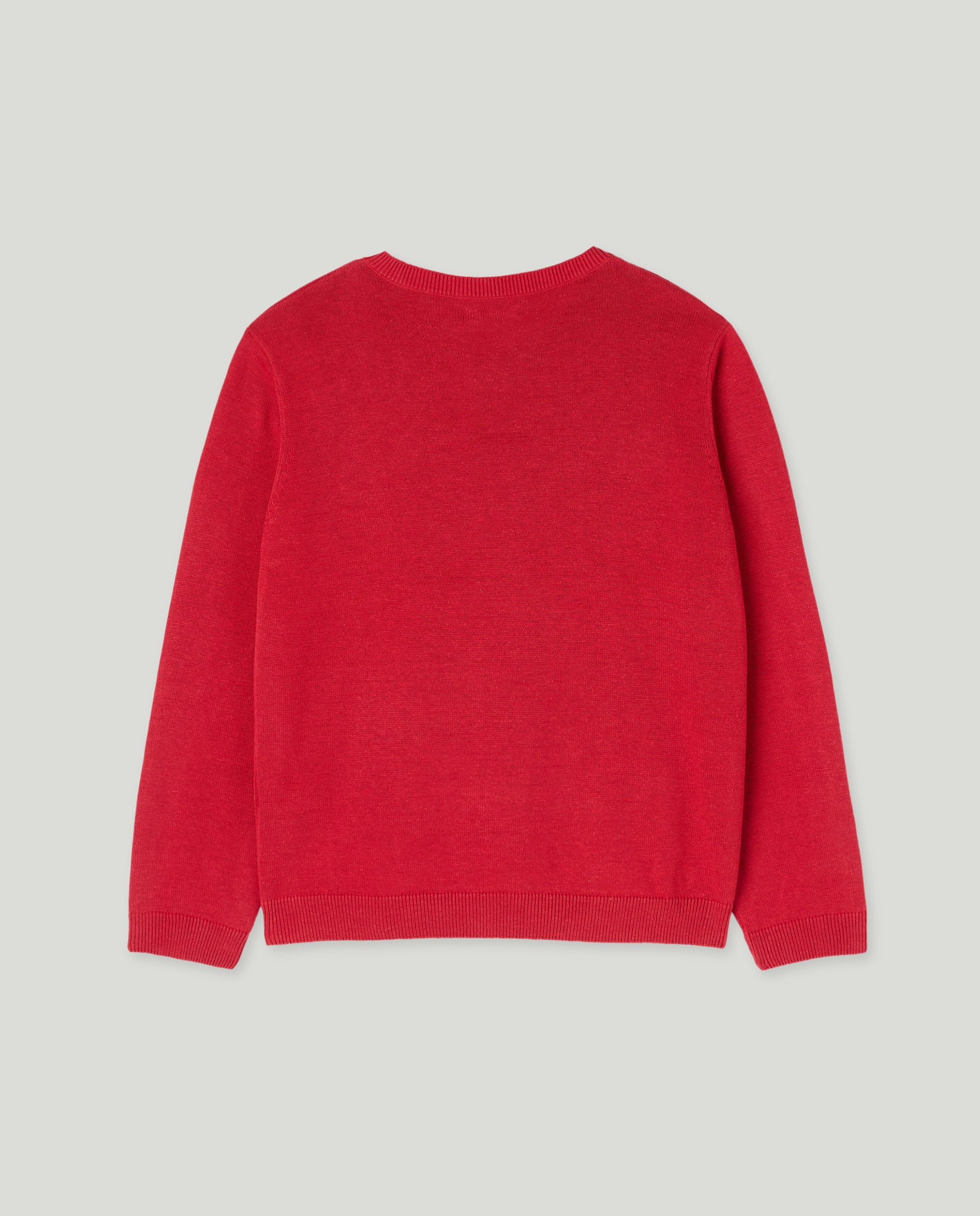 Jersey niño colegio algodón Rojo-2