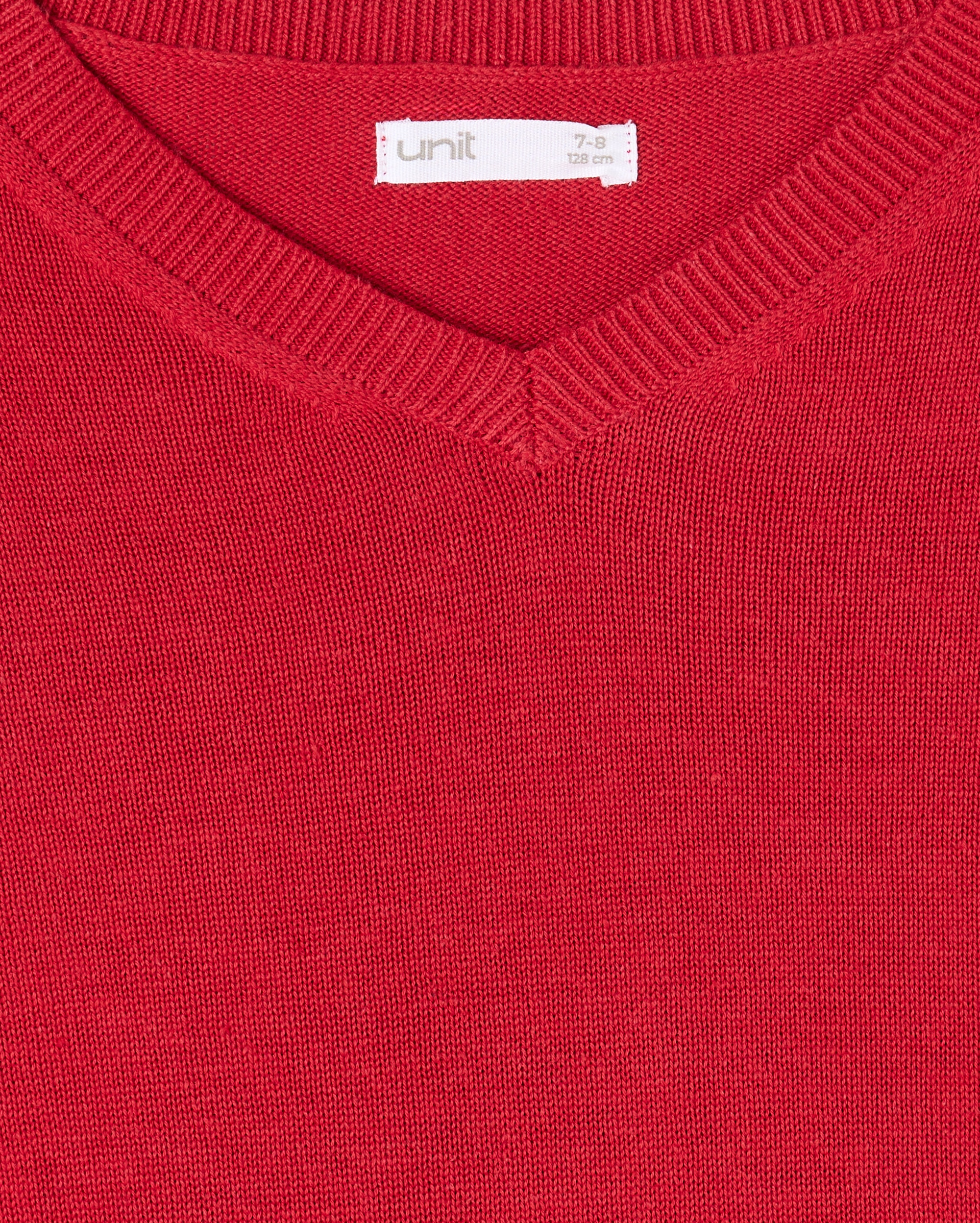 Jersey niño colegio algodón Rojo-3