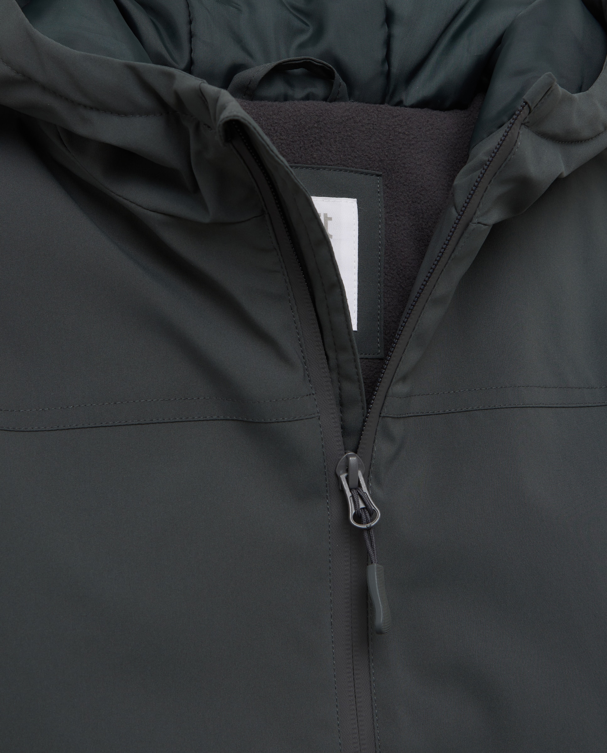 Parka de niño capucha forrada polar 580 Musgo-3