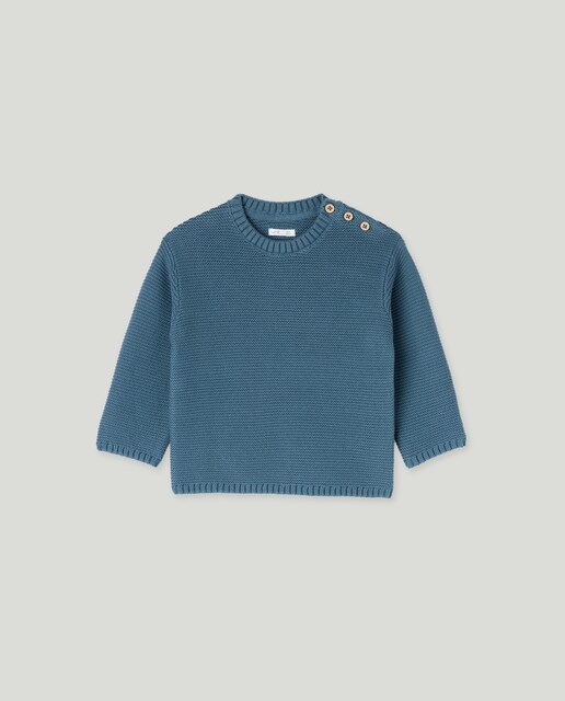 Imagen 0 de Jersey de bebé cuello caja punto bobo