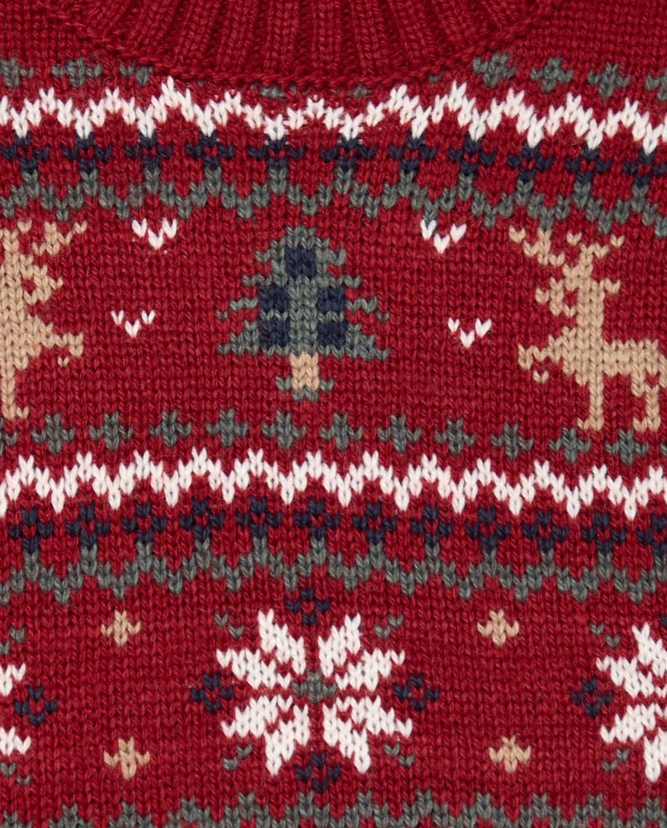 Jersey de bebé Navidad Rojo-3