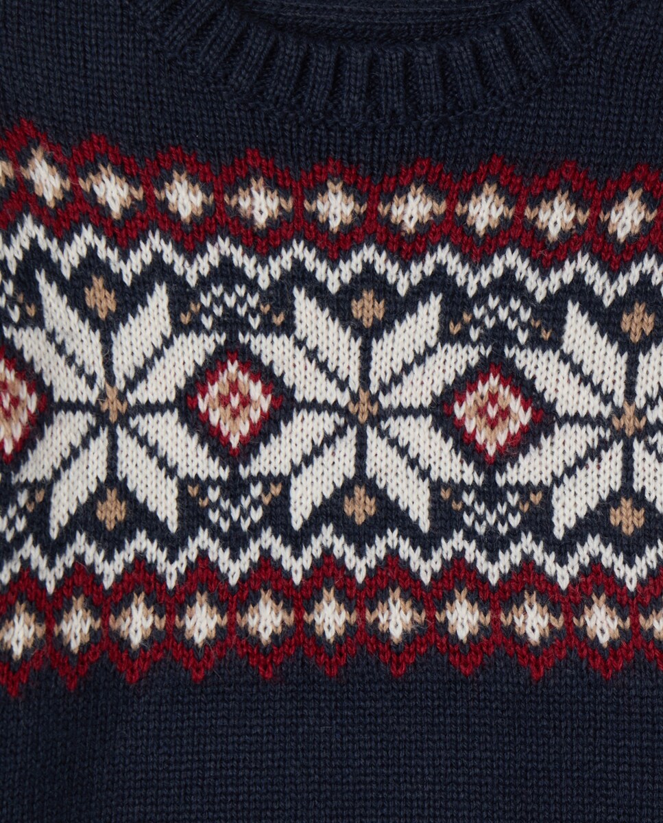 Jersey de bebé Navidad Azul-3