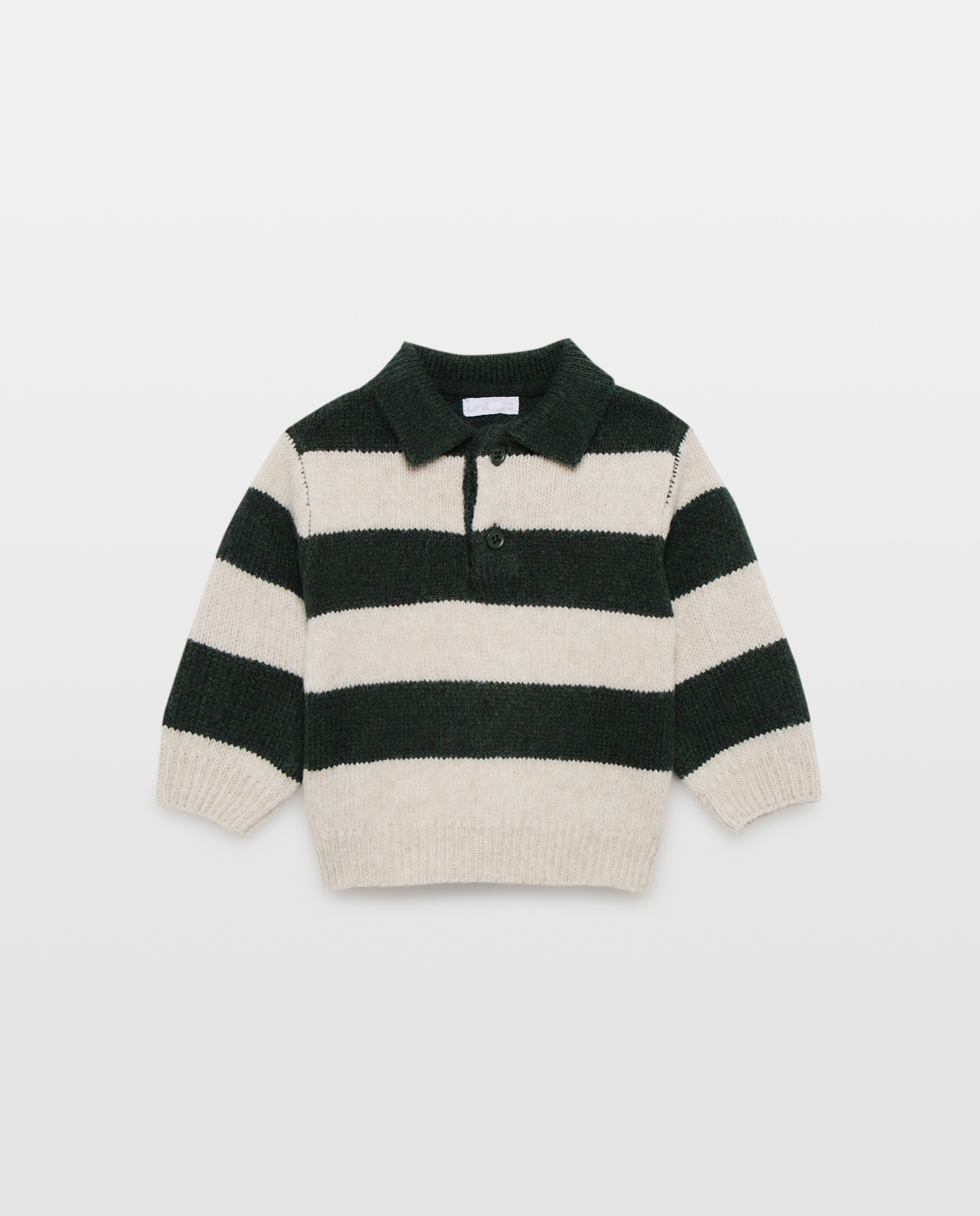 Imagen 0 de Jersey de bebé cuello polo rayas