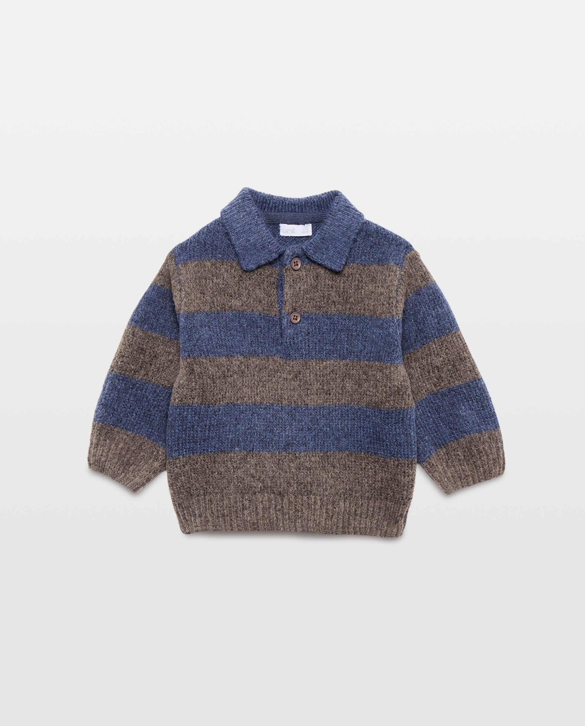 Imagen 0 de Jersey de bebé cuello polo rayas