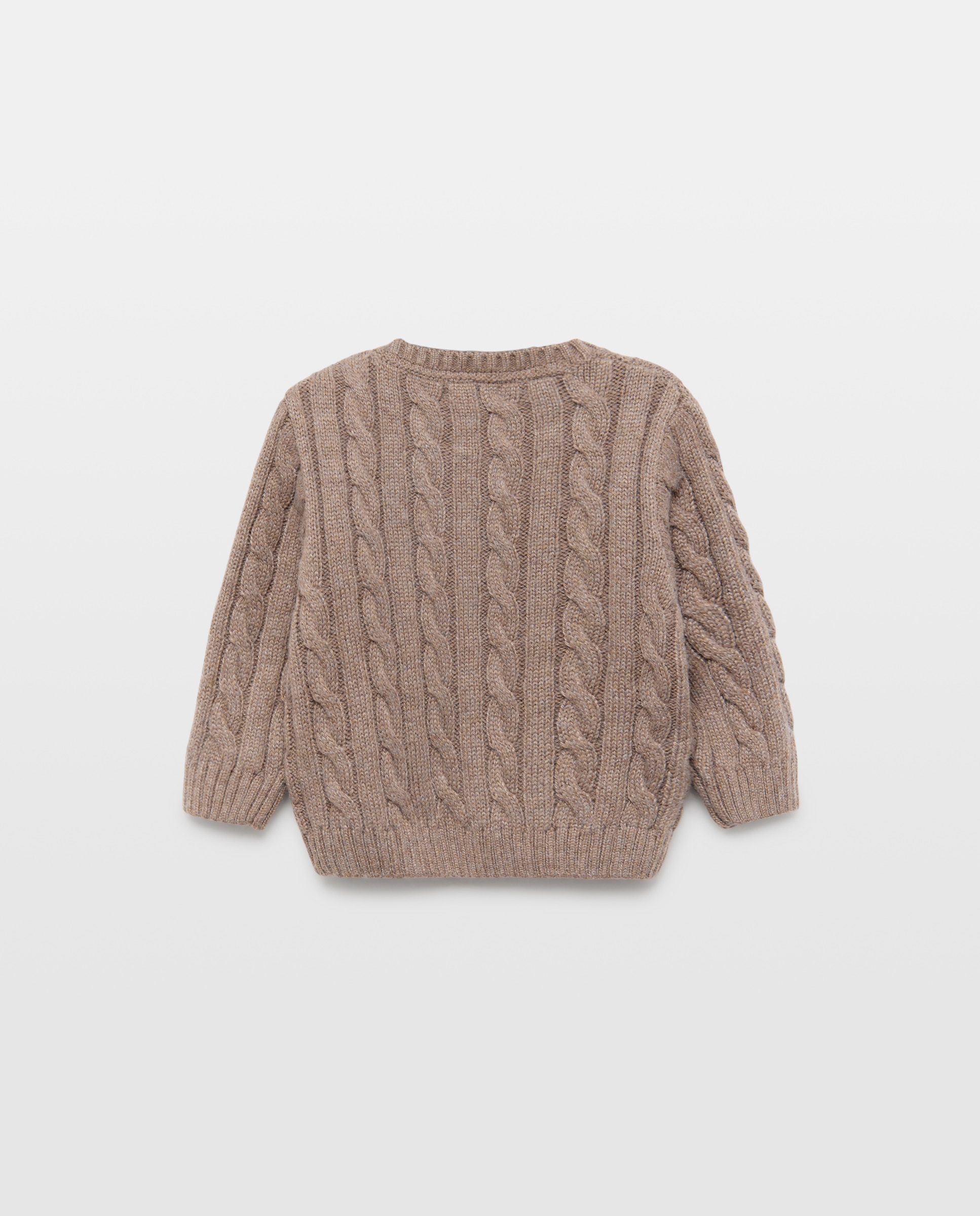 Jersey de bebé cuello caja ochos Visón oscuro-2