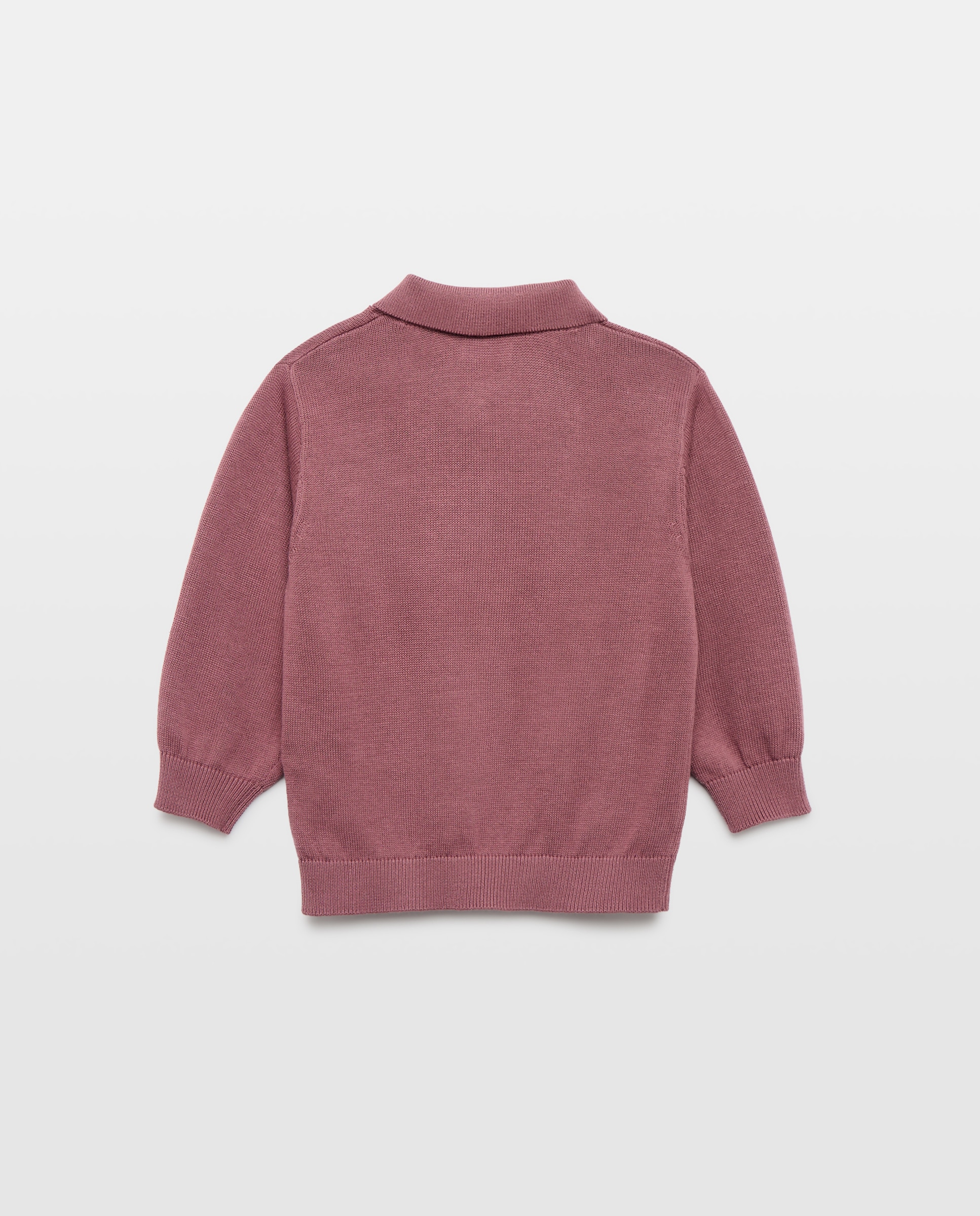 Jersey de bebé cuello polo (solid) 291 Berenjena-2